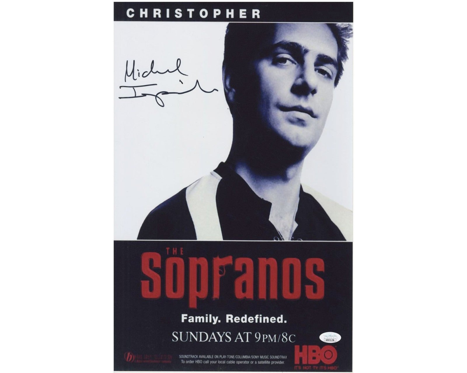 Sopranos Icon MICHAEL IMPERIOLI Signed 11 X 17 Poster JSA