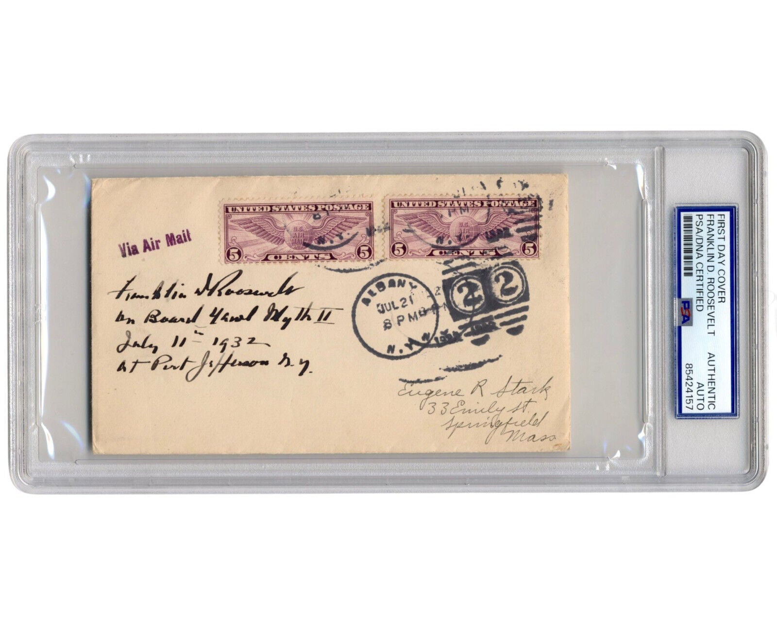 President FRANKLIN D. ROOSEVELT Signed FDC as he Launches Pres. Campaign PSA