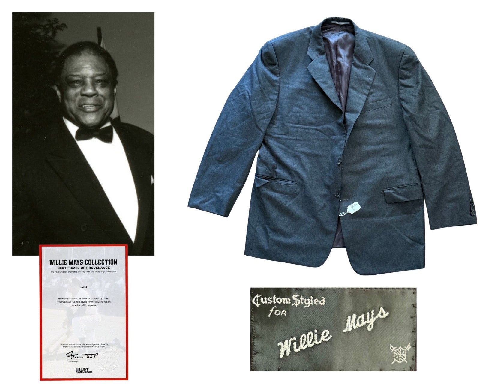 Willie Mays Personally Owned & Worn Suit Ex. Mays Estate