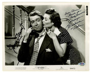 James Stewart & Barbara Hale Signed Promo Photo PSA Holo Auto