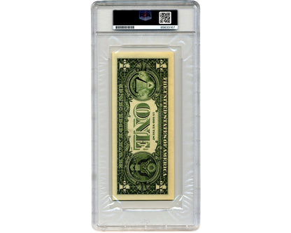 Mercury 7 Astronaut Gordon Cooper Signed Currency $1 Dollar Bill PSA Auto