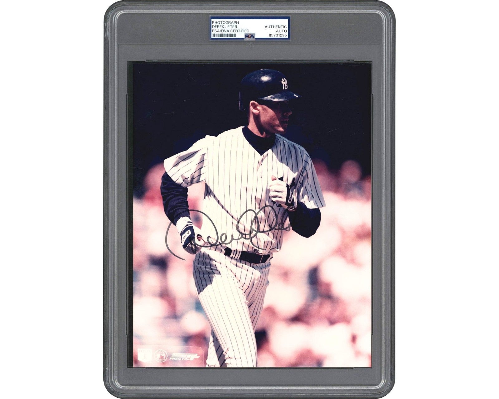 Derek Jeter Rookie Era Signed Photograph, Taken in '96 Season! PSA Auto