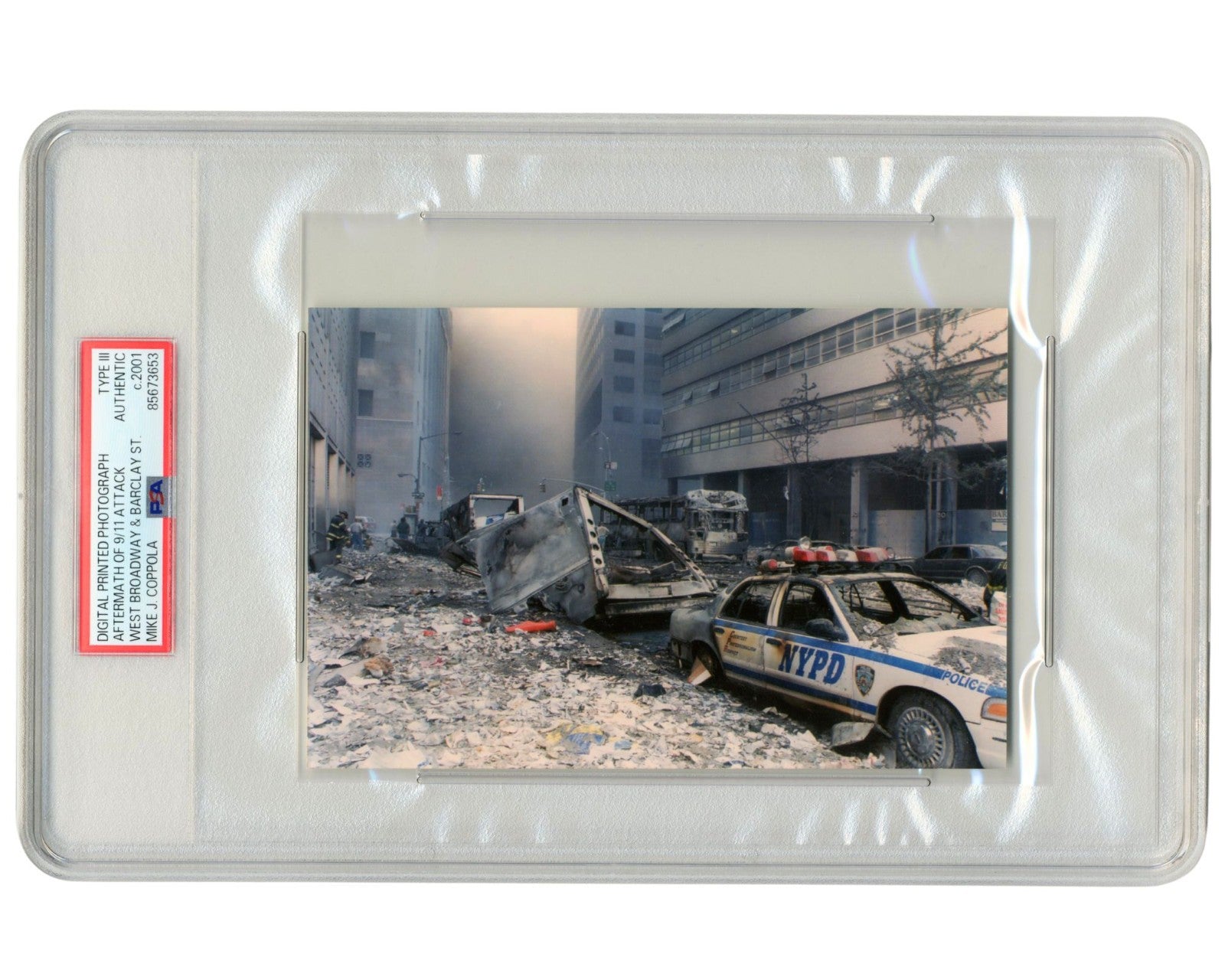 Original World Trade Center 9/11 Ground Zero Photograph by NJ Cop PSA Type III