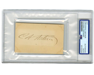 President Chester A. Arthur Bold Signed Cut! Gorgeous Signature PSA Auto