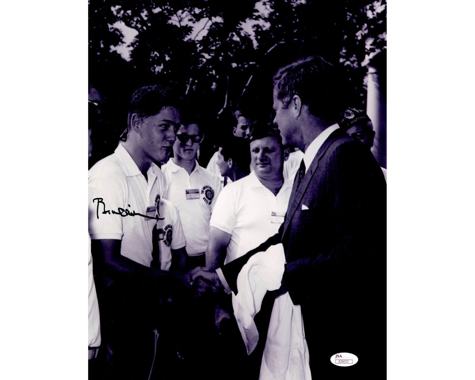 President Bill Clinton Signed Oversized 11x14 Photograph w/ John F. Kennedy JSA