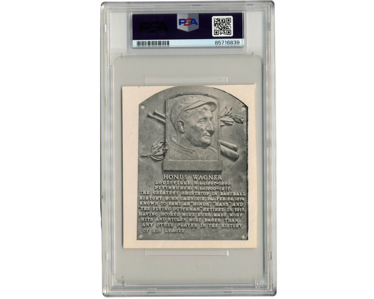 HOFer George Sisler Hall of Fame Plaque Cut Signature PSA Gem Mint 10 ...