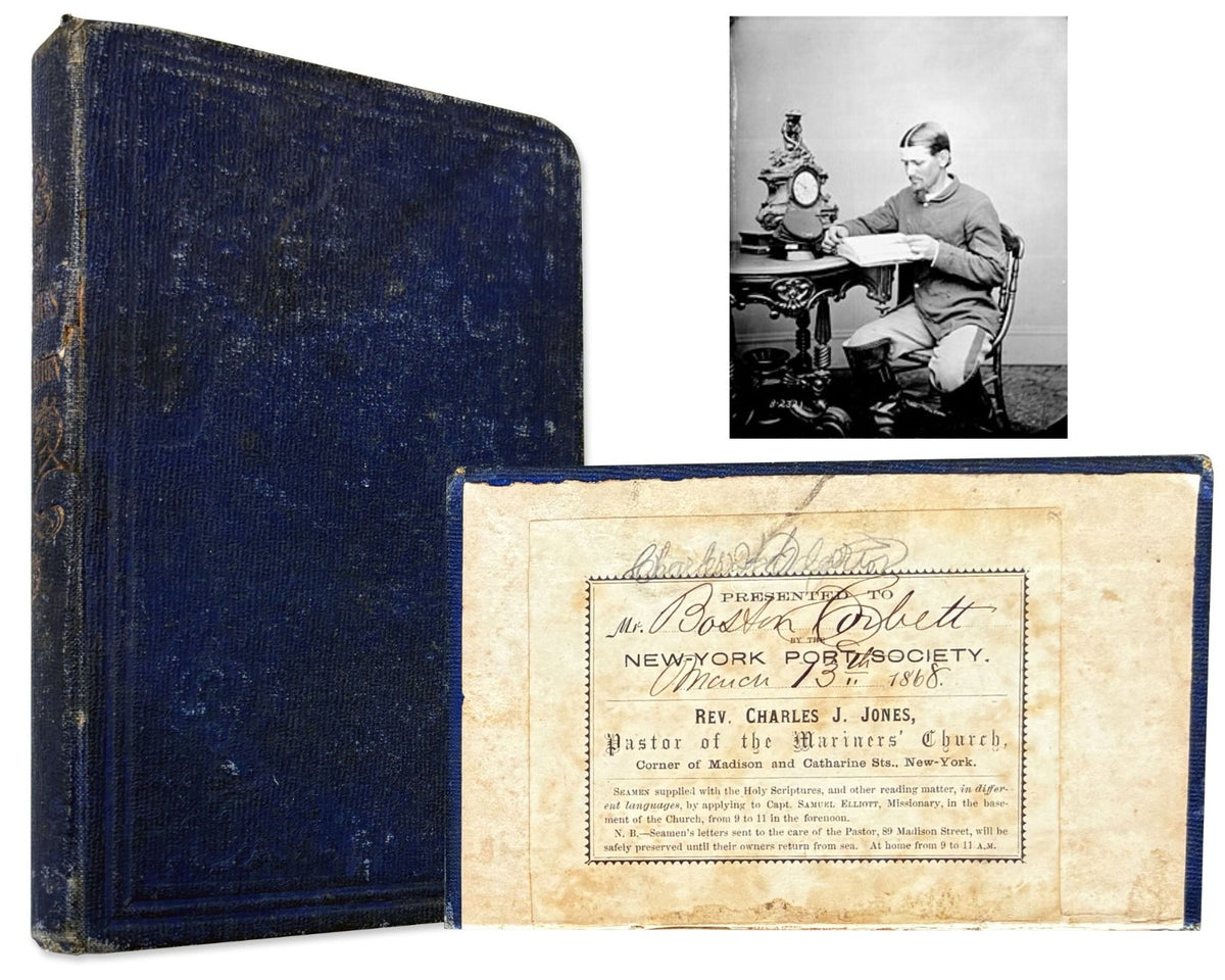 Boston Corbett's "Sailors Companion" Prayer Book, Presented in 1868! Fantastic!