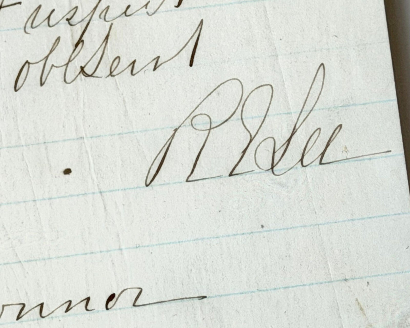 Confederate General Robert E. Lee Handwritten Letter to Davis' Lawyer PSA Auto