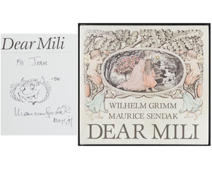 Maurice Sendak "Dear Mili" Signed Book w/ "Carol" Sketch PSA Auto - Unique!