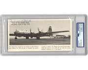 PAUL TIBBETS Signed Photo of Enola Gay - Pilot Dropped Bomb on Hiroshima PSA