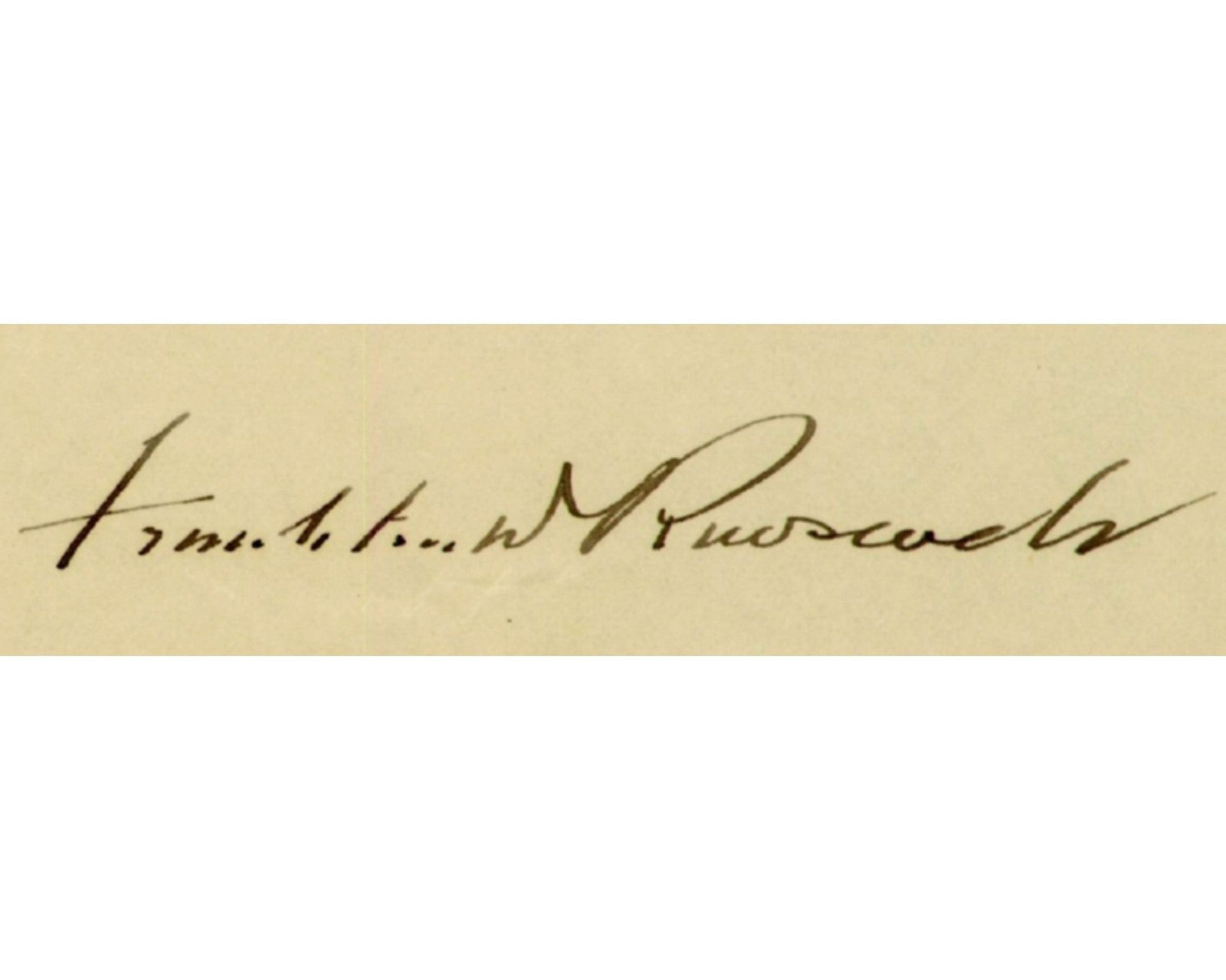 President Franklin D. Roosevelt Signed Letter on Hoover v. Smith Election! PSA
