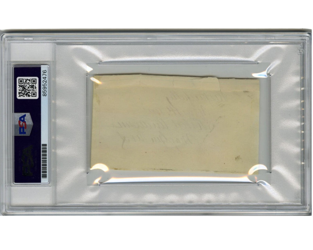 Union Hero Robert Anderson Signed Cut as Major General PSA Auto