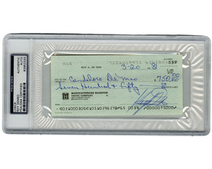 Gambino Hit Man Roy Demeo Signed Check PSA Bold Auto