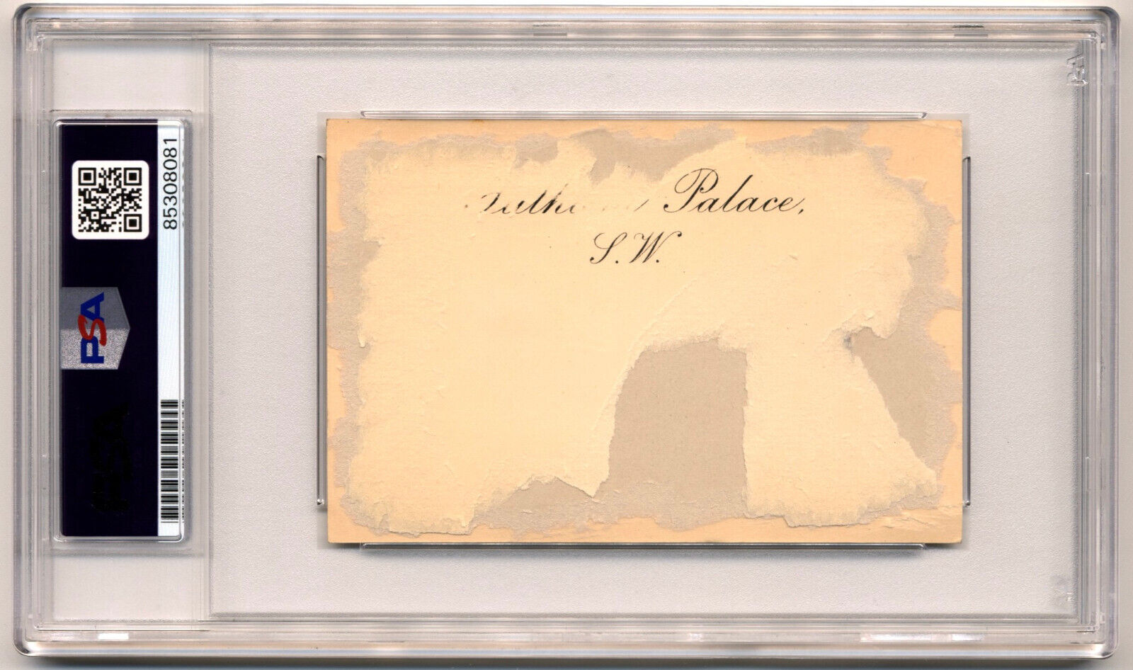 Rare President Woodrow Wilson Signed White House Card, Bold Example PSA/DNA