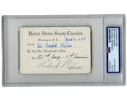 President Richard Nixon Signed VP Senate Chamber Admission Ticket PSA, Very Rare