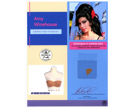 Amy Winehouse's Personally Owned Bra Fabric - Removed from Cup! Ex. Juliens, RR