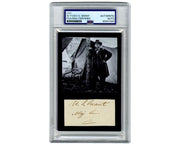 President Ulysses S. Grant Signed Display as Major General! "Maj Gen" PSA Auto