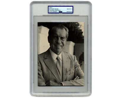 President Richard Nixon Signed Photograph PSA 8 Auto