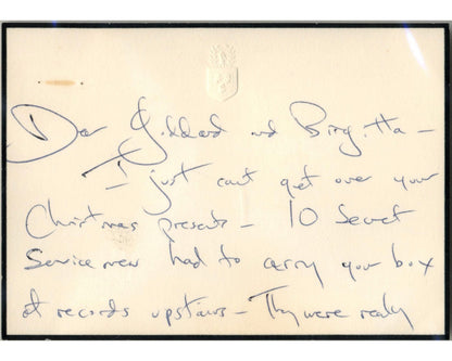 First Lady Jackie Kennedy Signed Letter on Music! JFK Mourning Stationary PSA