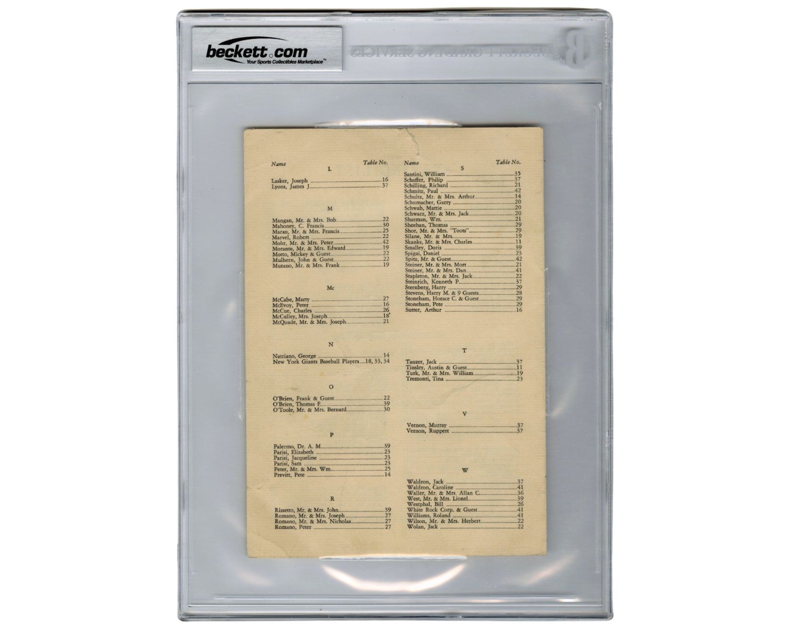 1957 NY Giants w/ Vintage Willie Mays Signature! 13 Total Signatures! BAS Auto