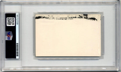 President Dwight Eisenhower Signed White House Card PSA - Very Rare Example!