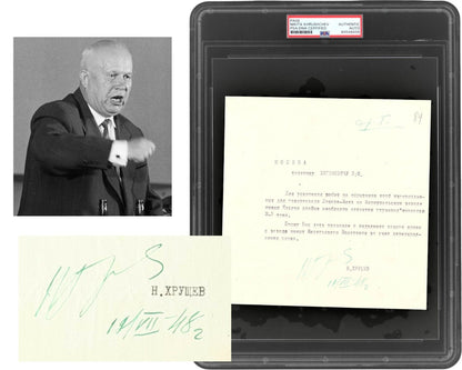 Nikita Khrushchev Signed Letter, Pipeline Construction Linking Kyiv & Russia PSA