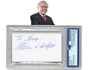 Berkshire Hathaway's WARREN BUFFETT Gorgeous Signed Cut PSA - Legendary Investor
