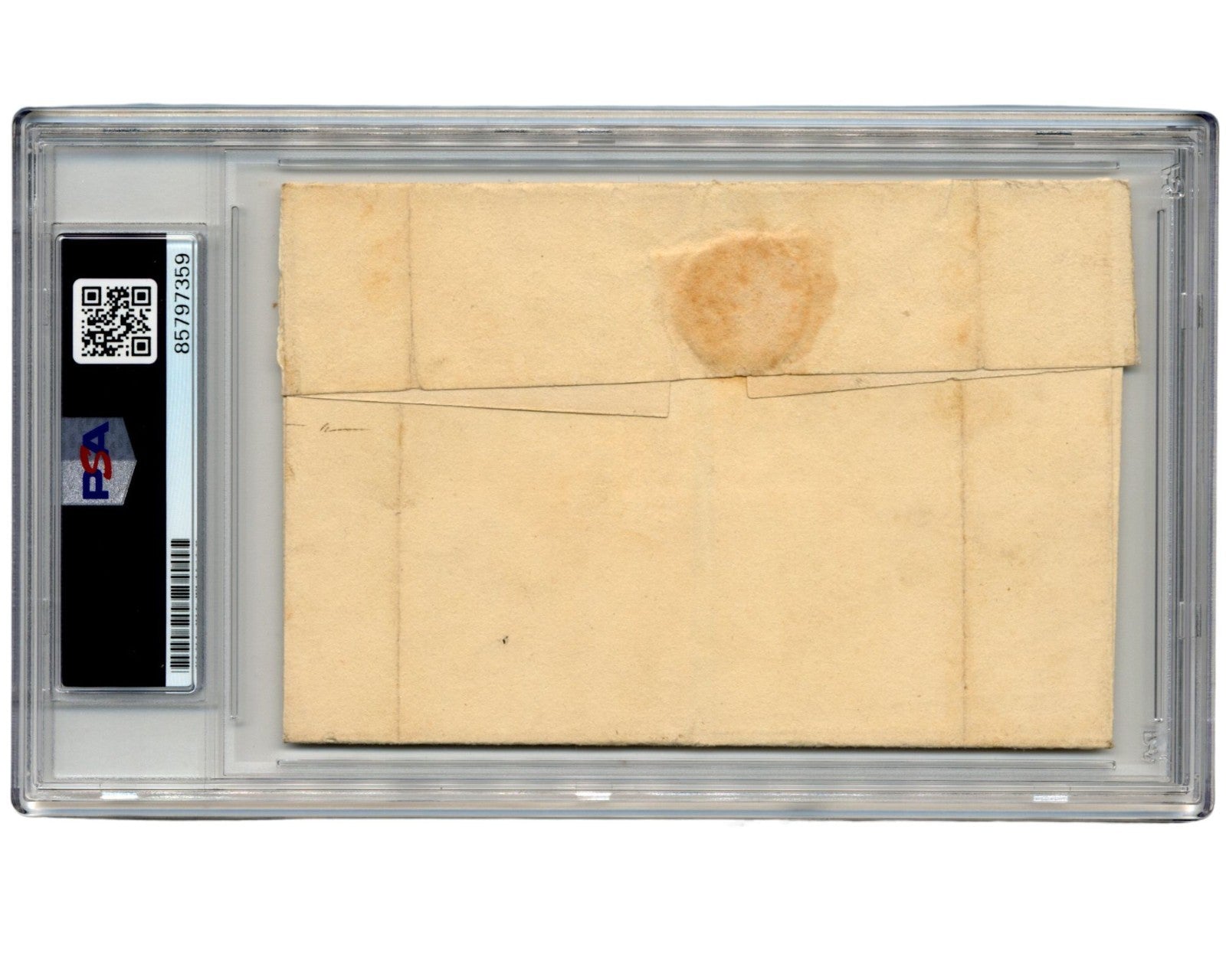 President Thomas Jefferson Signed Free Frank to New York Writer PSA Auto