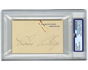 President Calvin Coolidge Signed White House Card PSA Auto