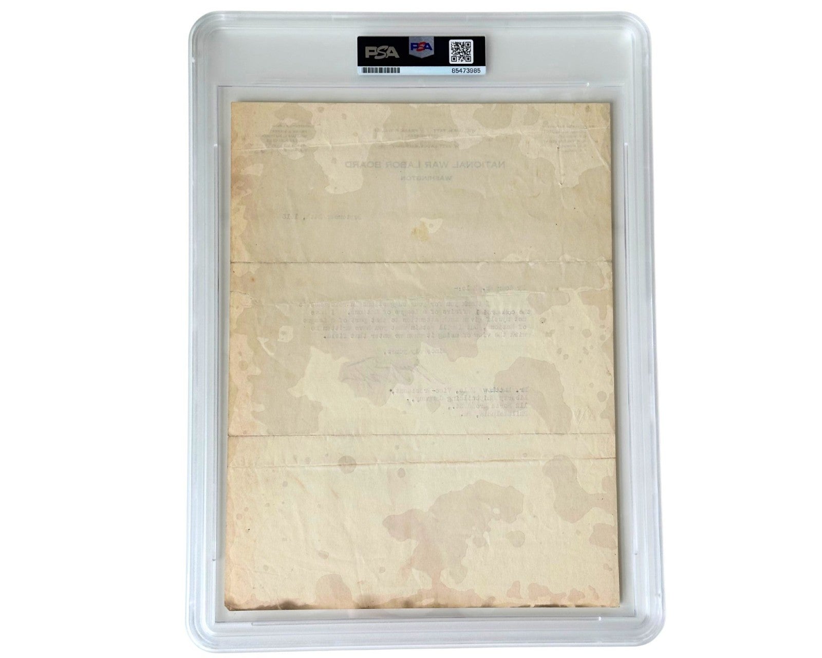 President William H. Taft Signed Letter on "affairs of a League of Nations" PSA
