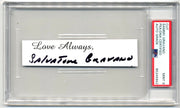 Salvatore "Sammy The Bull" Gravano Signed Auto PSA Mint 9. He Framed John Gotti!