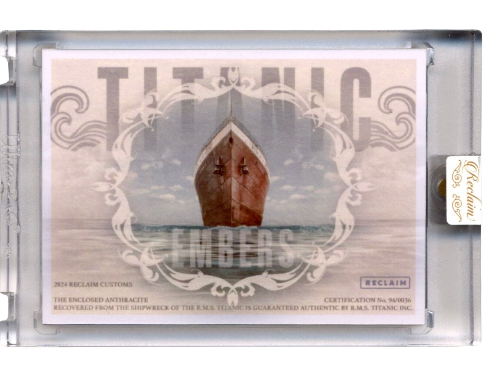 Titanic Anthracite Recovered From Shipwreck During 1994 Expedition - by Reclaim