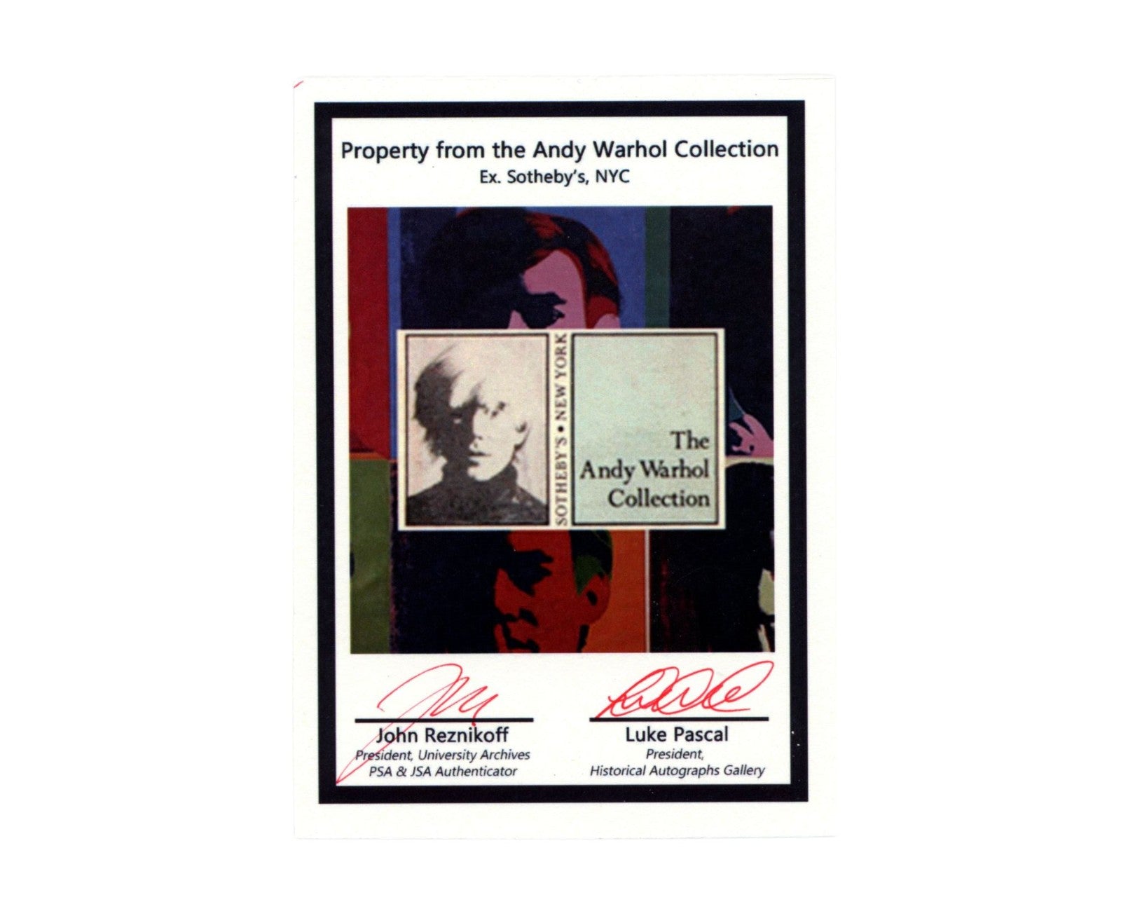 Andy Warhol Personally Owned Hair Brush Ex. Sotheby, Lot 1288