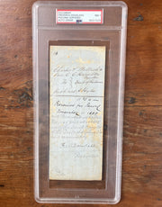 American Abolitionist Frederick Douglass Signed Document NM 7 PSA Autograph