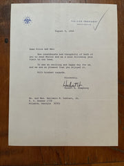 Hubert Humphrey Signed Letter Autographed AUTO PSA Vice President Stationary