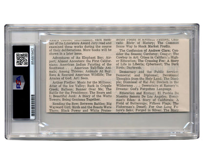 President Ronald Reagan Signed Ladies Day Luncheon Ticket PSA Auto