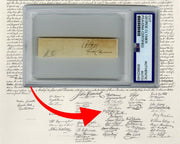 Declaration of Independence Signer George Clymer Cut Signature PSA Auto