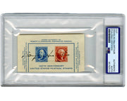 General Douglas MacArthur Signed 100th Anniversary US Postage Stamps PSA Auto