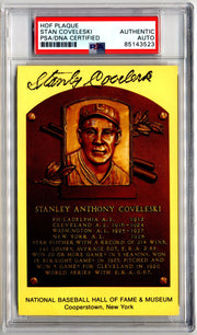 Stanley Coveleski Signed HOF Post Card PSA Auto