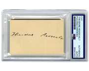 President Theodore Roosevelt Signed Card, Bold & Full Signature! PSA Auto