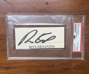 Governor Ron DeSantis Signed Bold Cut PSA Autograph  