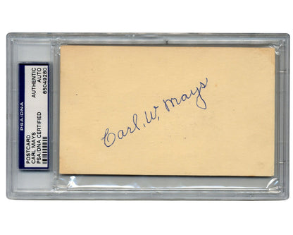 Carl Mays Signed Postcard PSA Auto, Yankees & Red Sox Legend!