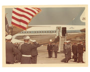 President John F. Kennedy Arrives on Air Force One Ex. Stoughton Original Photo