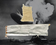 Large Hindenburg Swatch - Still Smells Like Smoke and Fuel! Recovered By Marine!