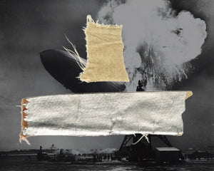 Large Hindenburg Swatch - Still Smells Like Smoke and Fuel! Recovered By Marine!