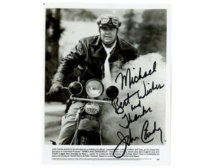 John Candy Signed 8x10 Promo Photo "Armed & Dangerous" PSA Auto - A Great Shot!