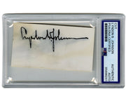 President Lyndon Johnson Signed Cut PSA w/ Dark Auto!