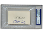 President Richard Nixon Signed White House Placecard, Used by Nixon! PSA - Rare