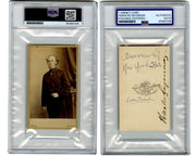 NY Governor Horatio Seymour Signed Mathew Brady CDV PSA