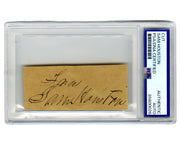 Bold Sam Houston Signed Free Frank Cut First President of Texas! PSA Auto